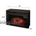 Allsees Electric Fireplace Insert Heater Freestanding Glass View Log Flame w/Remote  Black (33") - B075KBBTGT